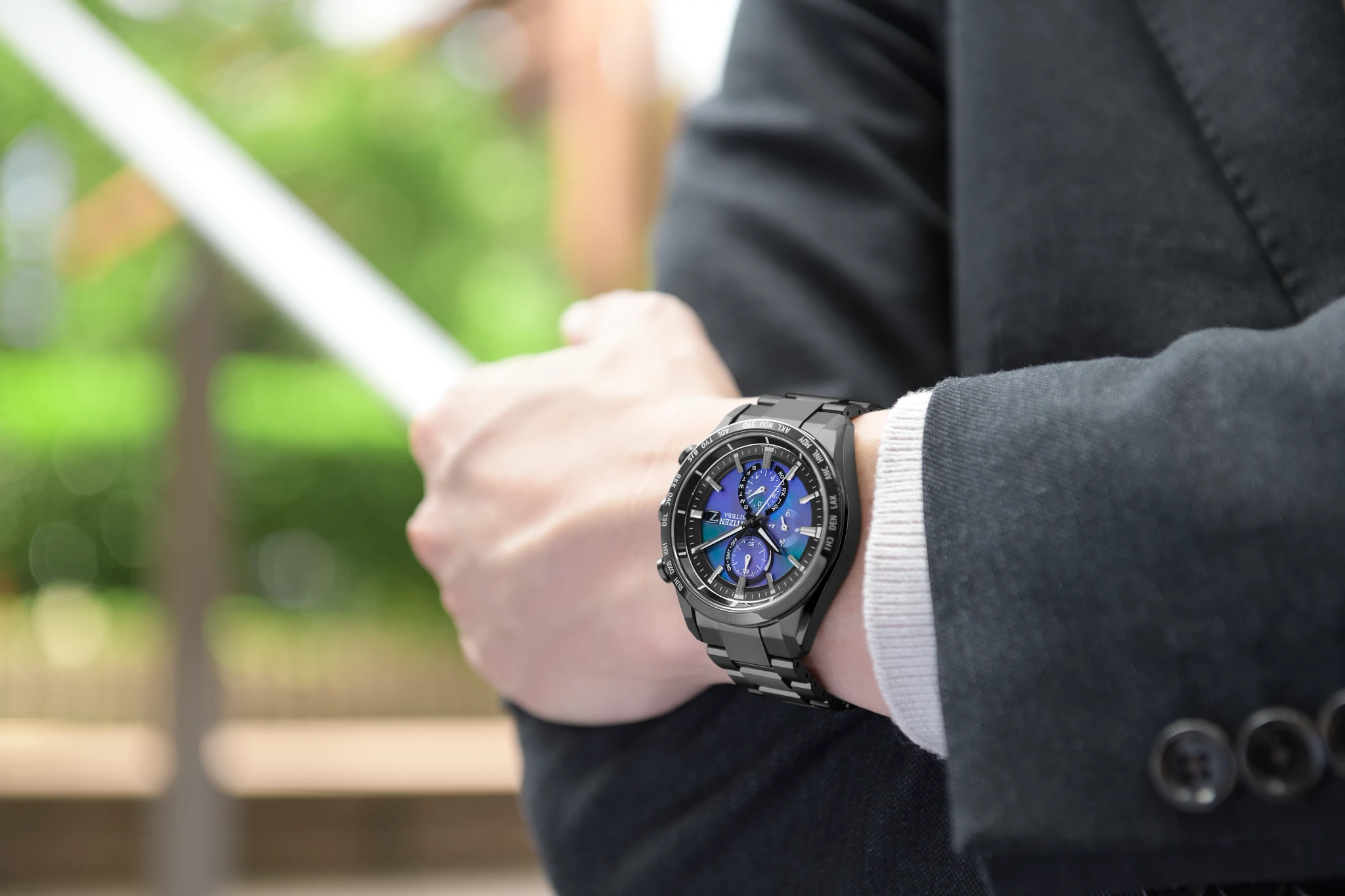 ATTESA HAKUTO-R Multiple Dial Super Titanium Bracelet AT8285-68Z